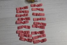 画像1: 【1点限り】18個セット！幅4cmリボンモチーフ　オレンジ　ハンドメイドに (1)
