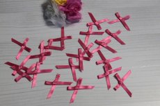 画像1: 【1点限り】20個セット！幅4cmリボンモチーフ　ピンク　ハンドメイドに (1)