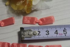 画像2: 【1点限り】18個セット！幅4cmリボンモチーフ　オレンジ　ハンドメイドに (2)