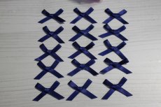 画像1: 【在庫限り】15個セット！幅4cmリボンモチーフ　ネイビー　ハンドメイドに (1)