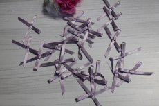 画像2: 【1点限り】22個セット！幅6cmリボンモチーフ　パープル　ハンドメイドに (2)
