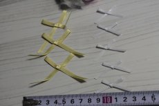 画像2: 【1点限り】8個セット！幅3.5cmリボンモチーフ　イエローとホワイト　ハンドメイドに (2)