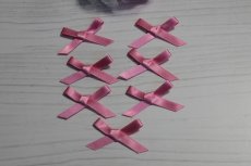 画像1: 【1点限り】7個セット！幅4cmリボンモチーフ　ピンク　ハンドメイドに (1)