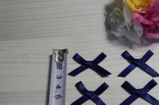 画像2: 【在庫限り】15個セット！幅4cmリボンモチーフ　ネイビー　ハンドメイドに (2)