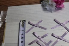 画像4: 【1点限り】22個セット！幅6cmリボンモチーフ　パープル　ハンドメイドに (4)