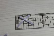画像2: 【1点限り】16個セット！幅3.5cmリボンモチーフ　グレーパープル　ハンドメイドに (2)