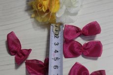 画像3: 【1点限り】5個セット！幅4cmリボンモチーフ　濃いピンク　ハンドメイドに (3)