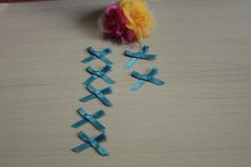 画像2: 【1点限り】7個セット！幅4.5cmリボンモチーフ　マリンブルー　ハンドメイドに (2)