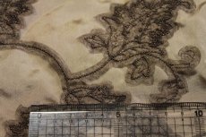 画像3: 【日本製】ボタニカル刺繍レース　ラメ刺繍糸　ブラウン　45cm×50ｃｍ (3)
