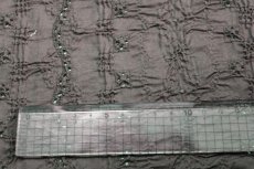 画像7: 【日本製】3色花柄シャーリング刺繍レース　オフホワイト、ピンク　ブラック　約計2.4ｍ (7)