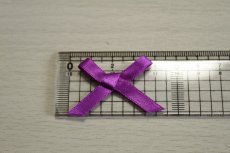 画像3: 【1点限り】14個セット！幅4cmリボンモチーフ　パープル　ハンドメイドに (3)