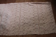 画像4: 【日本製】3色花柄シャーリング刺繍レース　オフホワイト、ピンク　ブラック　約計2.4ｍ (4)