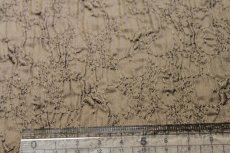 画像10: 【日本製】3種類花柄シャーリング刺繍レース　オフホワイト、ピンク　ブラウン　計2.4ｍ (10)