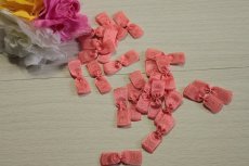 画像2: 【1点限り】23個セット！幅2.5cmリボンモチーフ　オレンジ　ハンドメイドに (2)