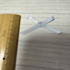 画像2: 6個セット！幅4cmリボンモチーフ　ブルー　ハンドメイドに (2)