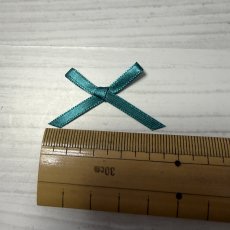 画像3: 7個セット！幅4cmリボンモチーフ　エメラルドグリーン　ハンドメイドに (3)