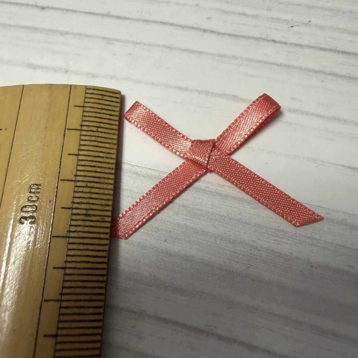 画像2: 11個セット！幅4cmリボンモチーフ　オレンジ　ハンドメイドに (2)