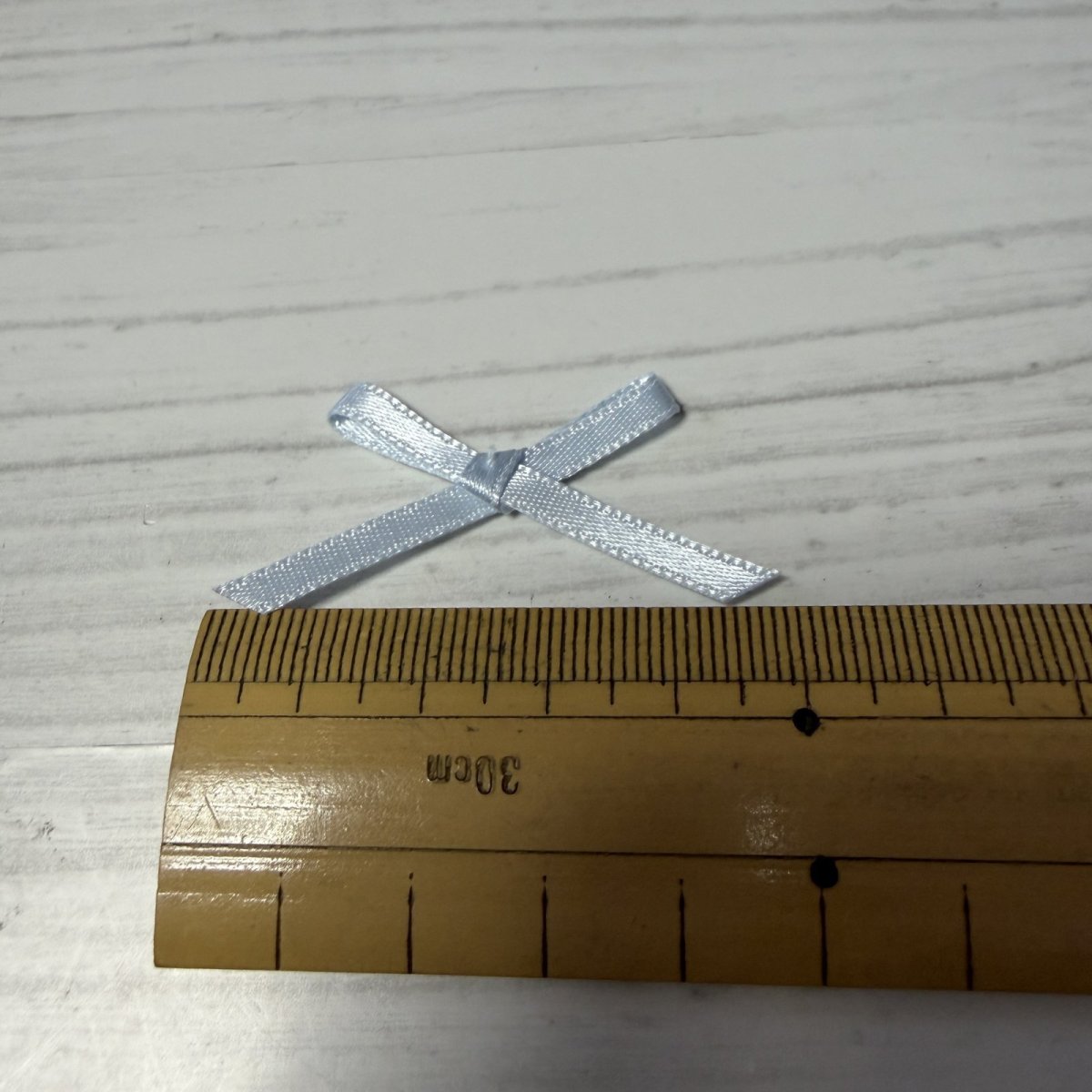画像3: 6個セット！幅4cmリボンモチーフ　ブルー　ハンドメイドに (3)