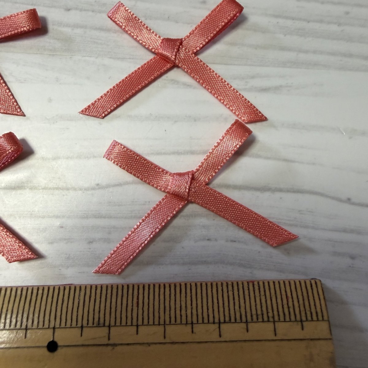 画像3: 11個セット！幅4cmリボンモチーフ　オレンジ　ハンドメイドに (3)
