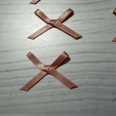 画像5: 18個セット！幅4cmリボンモチーフ　淡いオレンジ　ハンドメイドに (5)