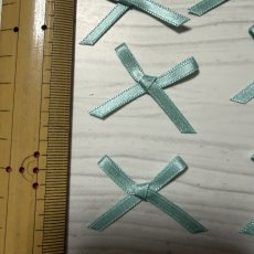 画像3: 15個セット！幅4cmリボンモチーフ　ミントグリーン　ハンドメイドに (3)