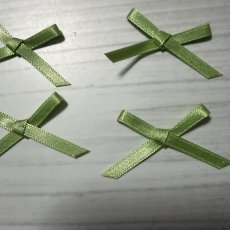 画像5: 15個セット！幅4cmリボンモチーフ　若草色　ハンドメイドに (5)