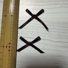 画像3: 19個セット！幅4cmリボンモチーフ　こげ茶　ハンドメイドに (3)