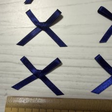画像3: 17個セット！幅4cmリボンモチーフ　ネイビー　ハンドメイドに (3)