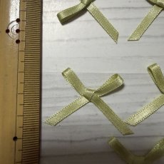 画像3: 15個セット！幅4cmリボンモチーフ　ウグイス色　ハンドメイドに (3)