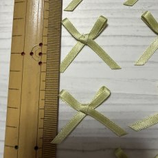 画像4: 15個セット！幅4cmリボンモチーフ　ウグイス色　ハンドメイドに (4)
