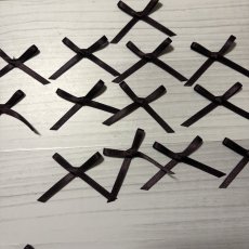 画像4: 19個セット！幅4cmリボンモチーフ　こげ茶　ハンドメイドに (4)