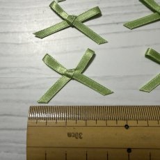 画像2: 15個セット！幅4cmリボンモチーフ　若草色　ハンドメイドに (2)