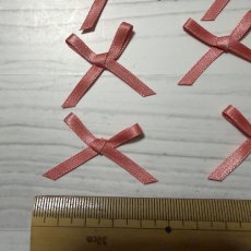 画像2: 15個セット！幅4cmリボンモチーフ　オレンジ　ハンドメイドに (2)