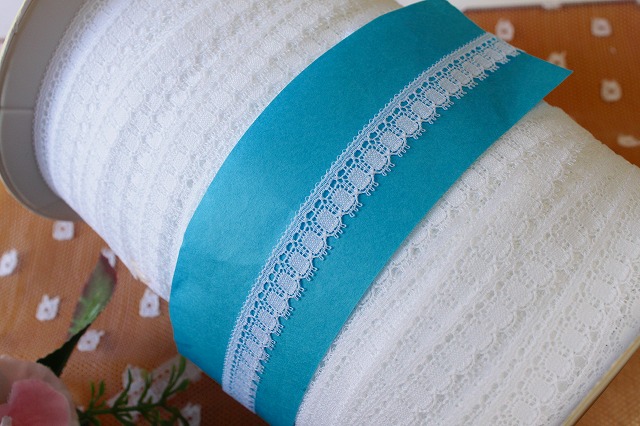 100ｍは45%offの5500円、クリックポスト送料無料、美しいリバーレースのご紹介です