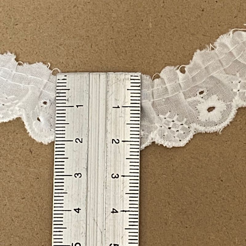 レース 綿フリル 1200F-1 ：手芸と生地のユザワヤ２号館 1番色